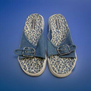 Rampage denim Sandal Women Size 8 With buckle‎ design, tennis shoes Style ~ New